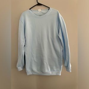 Baby blue pullover crewneck